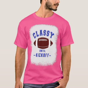Camiseta Clássico até o início das letras azuis do ventilad
