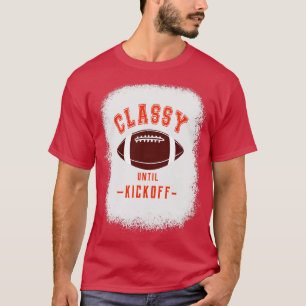 Camiseta Clássico até o Jogo Azul Letras Esportivas Cores G
