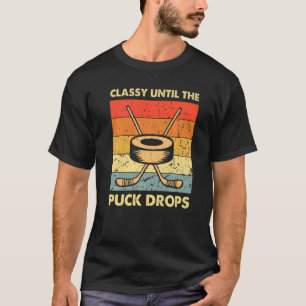 Camiseta Clássico Até O Puck Cair Jogadores De Hóquei No Ge