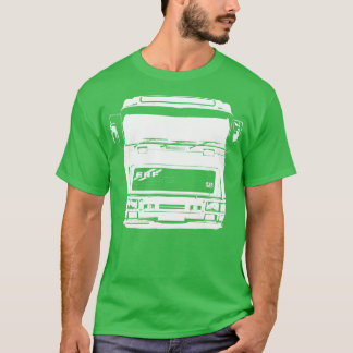 Camiseta Clássico branco monoblock do caminhão ERF E dos an