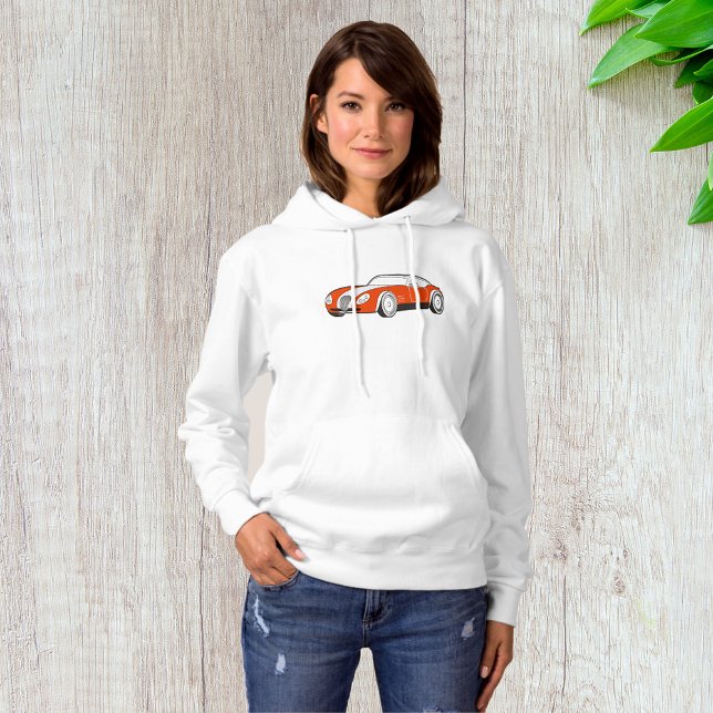 Camiseta Clássico Carro Esportivo Womens Hoodie (Criador carregado)
