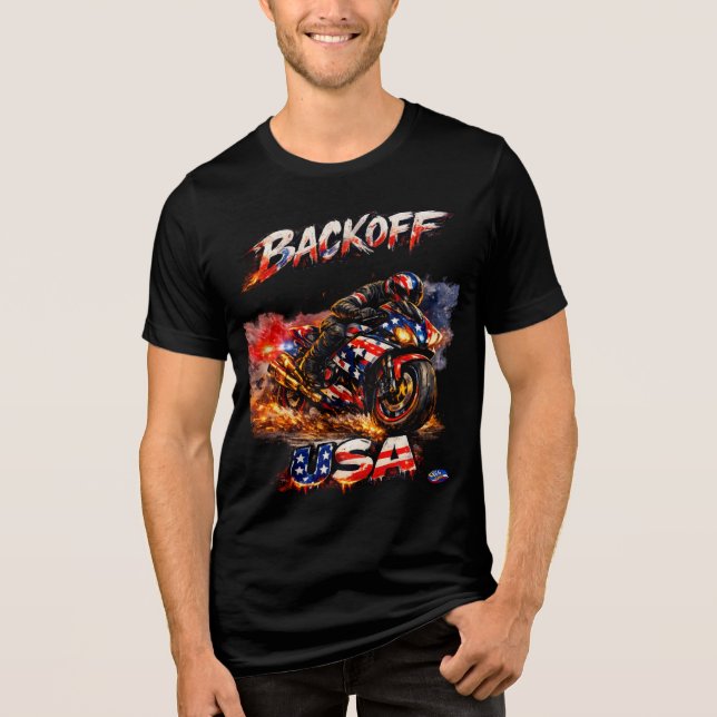 Camiseta Clássico Colorido EUA (Frente)