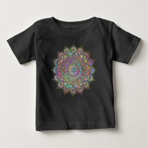 Camiseta Clássico Colorosamente Mandala Índia Estilo 1