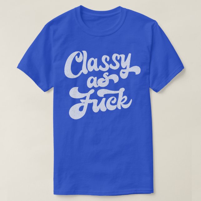 Camiseta Clássico como Design Humoroso Esmaecido (Frente do Design)