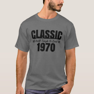 Camiseta Clássico Construído Duro Até O Último Carro De Ani