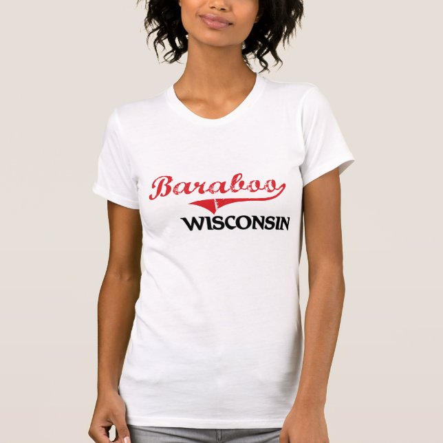 Camiseta Clássico da cidade de Baraboo Wisconsin (Frente)