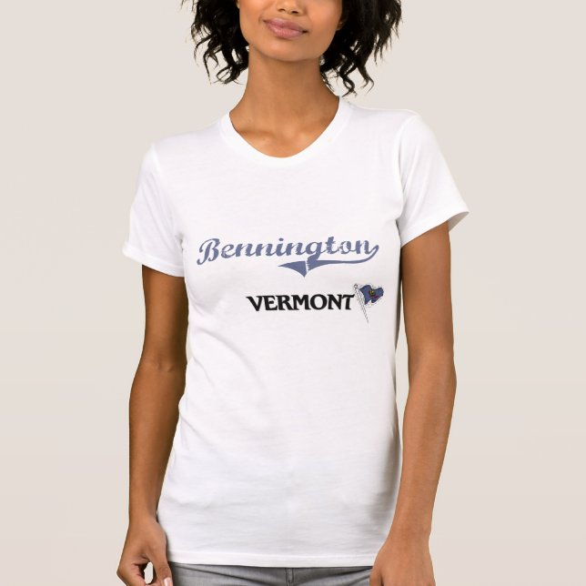 Camiseta Clássico da cidade de Bennington Vermont (Frente)