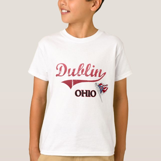 Camiseta Clássico da cidade de Dublin Ohio (Frente)