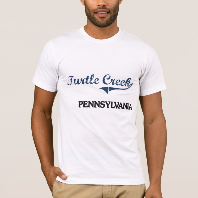 Camiseta Clássico da cidade de Pensilvânia da angra da (Frente)