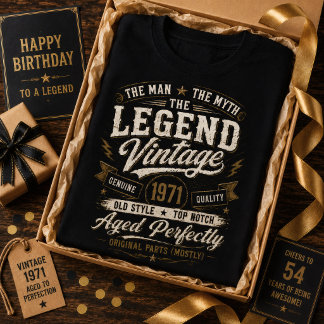 Camiseta Clássico de 1971 Envelhecido Perfeitamente Retrô 5