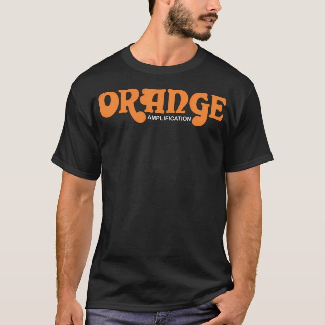 Camiseta Clássico de Amplificação Laranja (Frente)