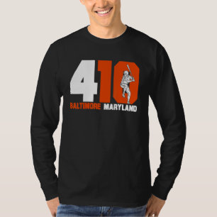 Camiseta Clássico de Beisebol Código de Área 410 Baltimore
