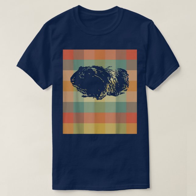 Camiseta Clássico de Imagem de Porco-guincho (Frente do Design)