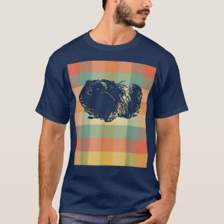 Camiseta Clássico de Imagem de Porco-guincho