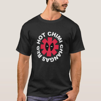 Camiseta Clássico de Máscara Vermelha Quente Chimichangas