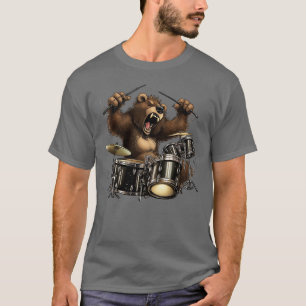 Camiseta Clássico de Natureza Selvagem de Animais Rajada Gr