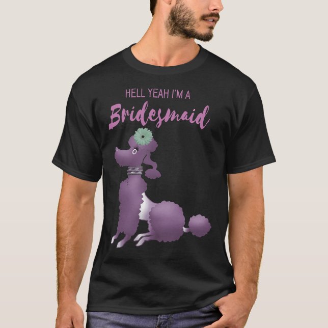 Camiseta Clássico de Poodle Cute (Frente)