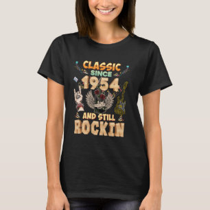 Camiseta Clássico Desde 1954 E Ainda Rockin Birthday Rocke