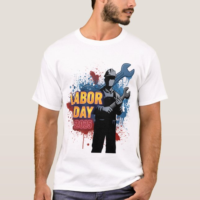 Camiseta Clássico do Dia do Trabalho – Celebre com Estilo (Frente)