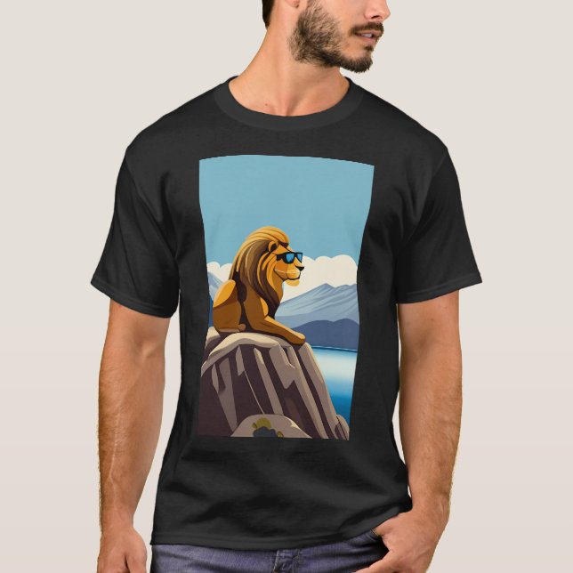 Camiseta Clássico do Leão de Montanha (Frente)