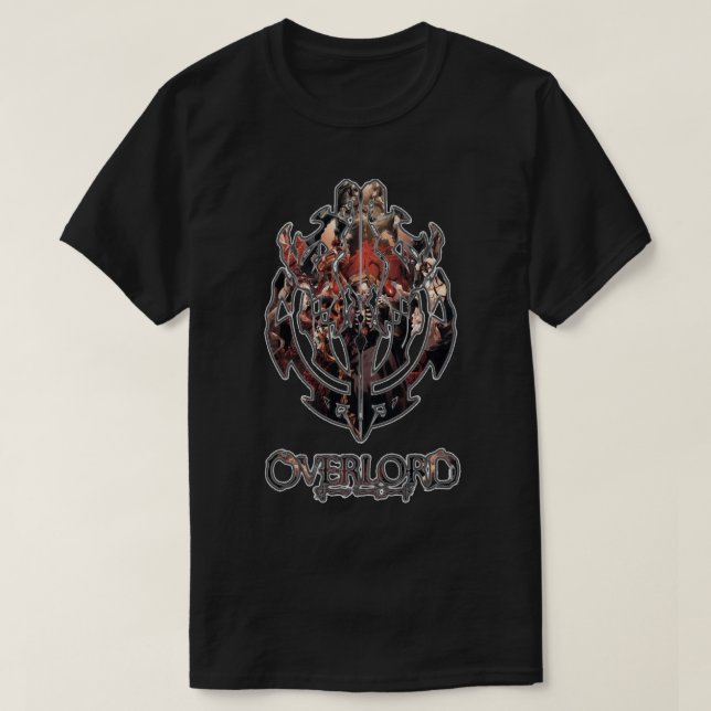 Camiseta Clássico do logotipo Overlord Nazarick (Frente do Design)