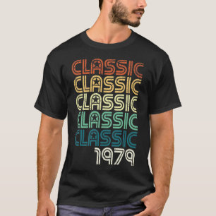 Camiseta Clássico do vintage do aniversário de 40 anos 40