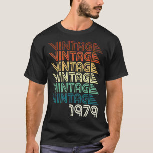 Camiseta Clássico do vintage do aniversário de 40 anos 40