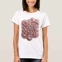 Camiseta Clássico Dourado GOOD VIBES ONLY