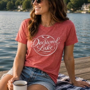 Camiseta Clássico Estilo de Vida do Lago Deerwood Lake
