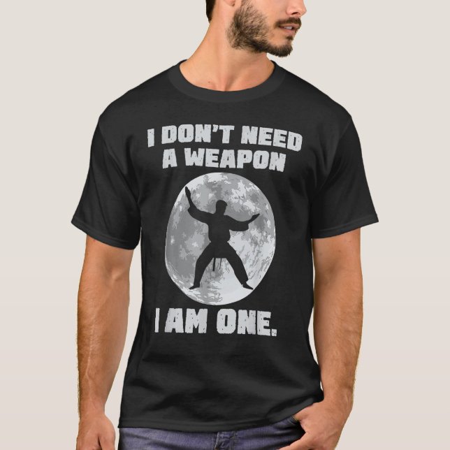 Camiseta Clássico Eu Não Preciso De Uma Arma Eu Sou Um  Gar (Frente)