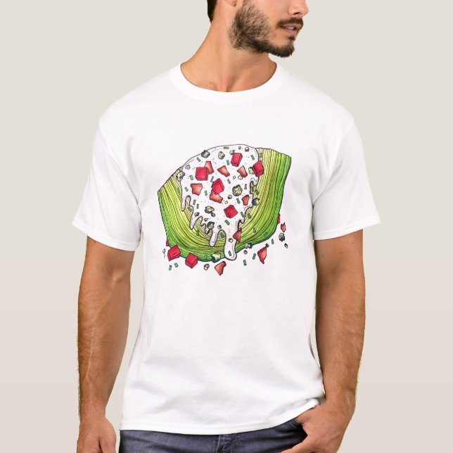 Camiseta Clássico Iceberg - Alface Wedge Salad Comida Foodi (Frente)