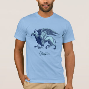 Camiseta Clássico Indígo Azul Griffin - Besta Legendária