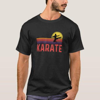 Camiseta Clássico Karate Artes Marciais Vintage Retro Pôr d