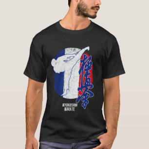 Camiseta Clássico Kyokushin França Karate bandeira francesa