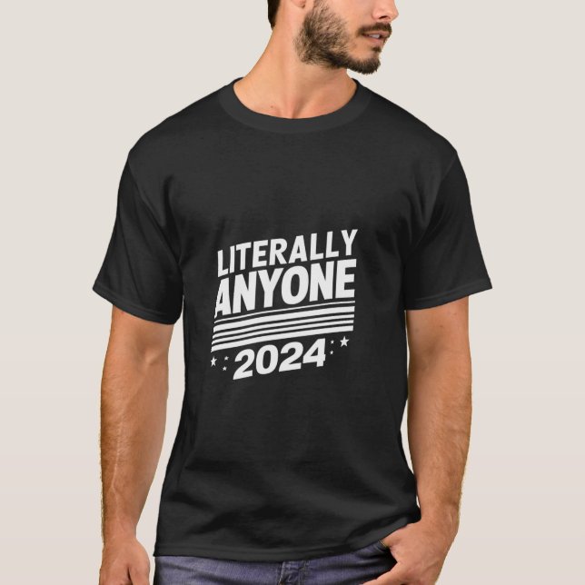 Camiseta Clássico Literalmente Qualquer Outro Trump Felon 2 (Frente)