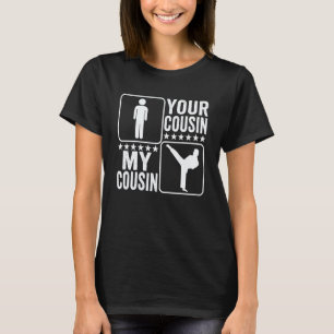 Camiseta Clássico Meu Primo Karate Primo Orgulhoso Primo Ka
