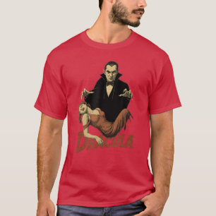 Camiseta Clássico Monstro de Terror do Filme Dracula Vintag