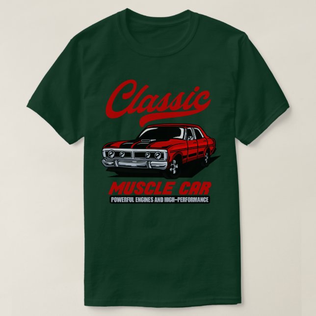 CAMISETA CLÁSSICO MUSCLE CAR (Frente do Design)