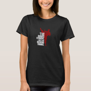 Camiseta Clássico Não Sou um Verdadeiro Estudante de Karatê