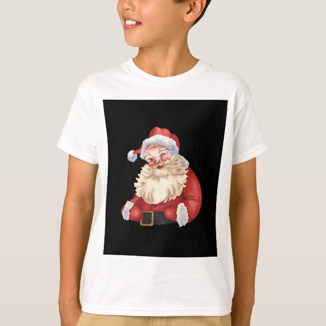 Camiseta Clássico Natal do Papai Noel" (Frente)