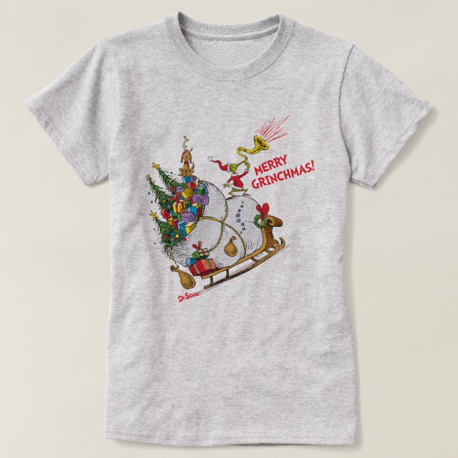 Camiseta Clássico O Grinch | Feliz Grinchmas! (Frente do Design)