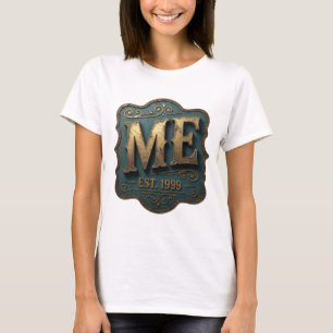 Camiseta Clássico Ouro ME EST 1999 Design Gráfico