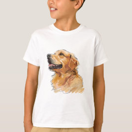 Camiseta Clássico para Crianças Silhuetas de Cães