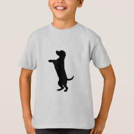 Camiseta Clássico Para Crianças Silhuettes De Cães