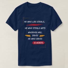 Camiseta Clássico Quem Mente Rouba