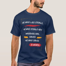 Camiseta Clássico Quem Mente Rouba