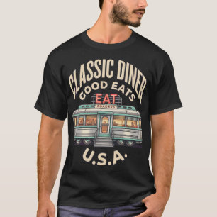 Camiseta Clássico Restaurante Americano Vintage Estrada dos