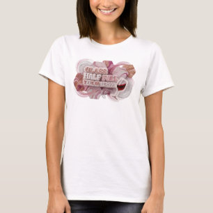 Camiseta Clássico Rosa VIDRO MEIO CHEIO TIPO DE PESSOA