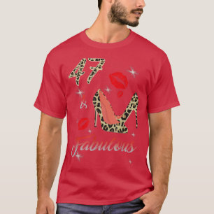 Camiseta Clássico Sassy 47 Fabuloso Leopardo de Alto Céu 47