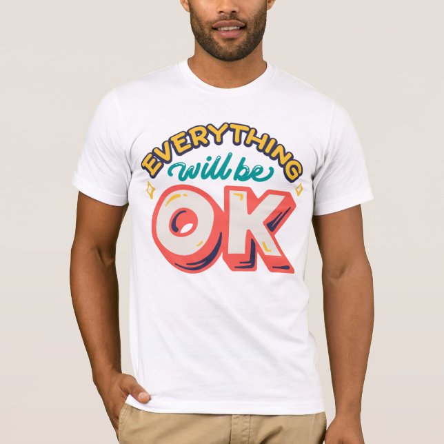 Camiseta Clássico Tudo ficará bem (Frente)